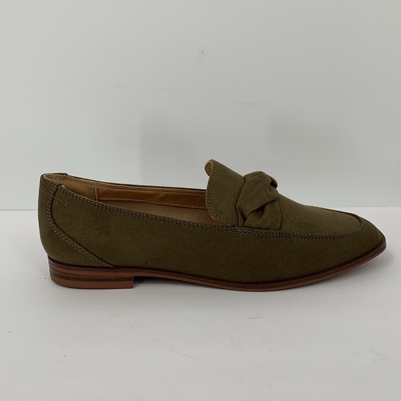 Market & Spruce Shoes - Market & Spruce Abrina loafer shoe flat olive green twist braid slip-on new 7.5